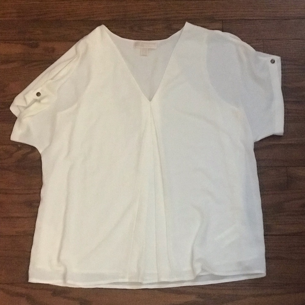 Michael  Kors white blouse size medium